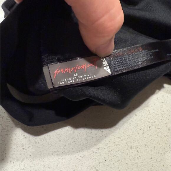 FP Movement Get Real Asymmetrical Sports Bra Black XS - Picture 3 of 4